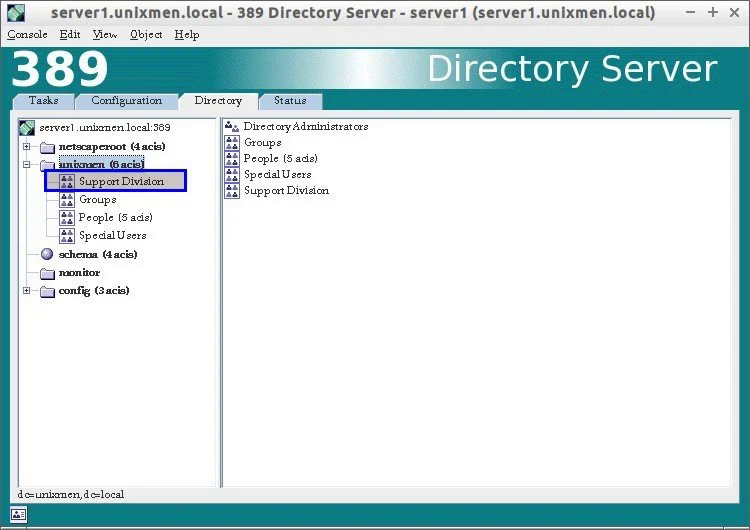 389 DS management console